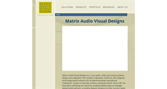 Desktop Screenshot of matrixav.com